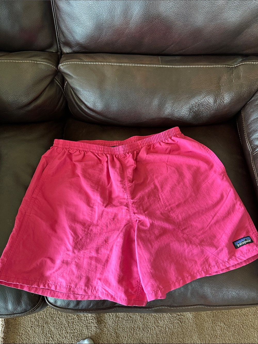 Patagonia Hot Pink Logo Patch Casual Top